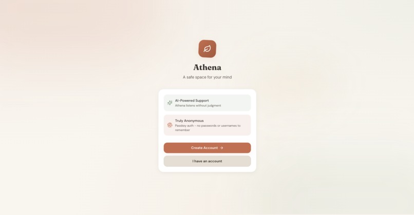 Athena - A safe space for your mind – screenshot 2