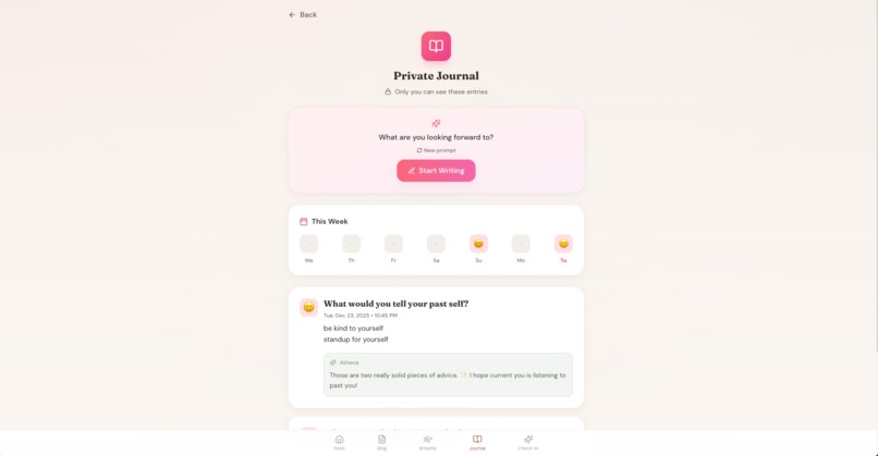 Athena - A safe space for your mind – screenshot 8