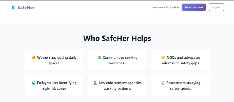 SafeHer – screenshot 4