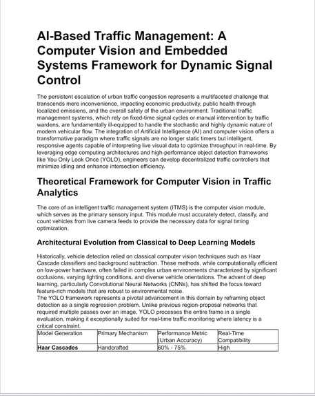 AI-Based Traffic Management   – screenshot 3