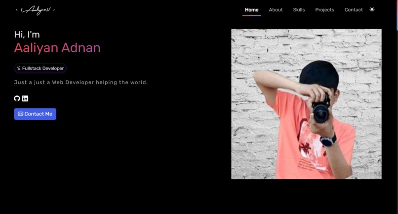 My Personal Portfolio – screenshot 1