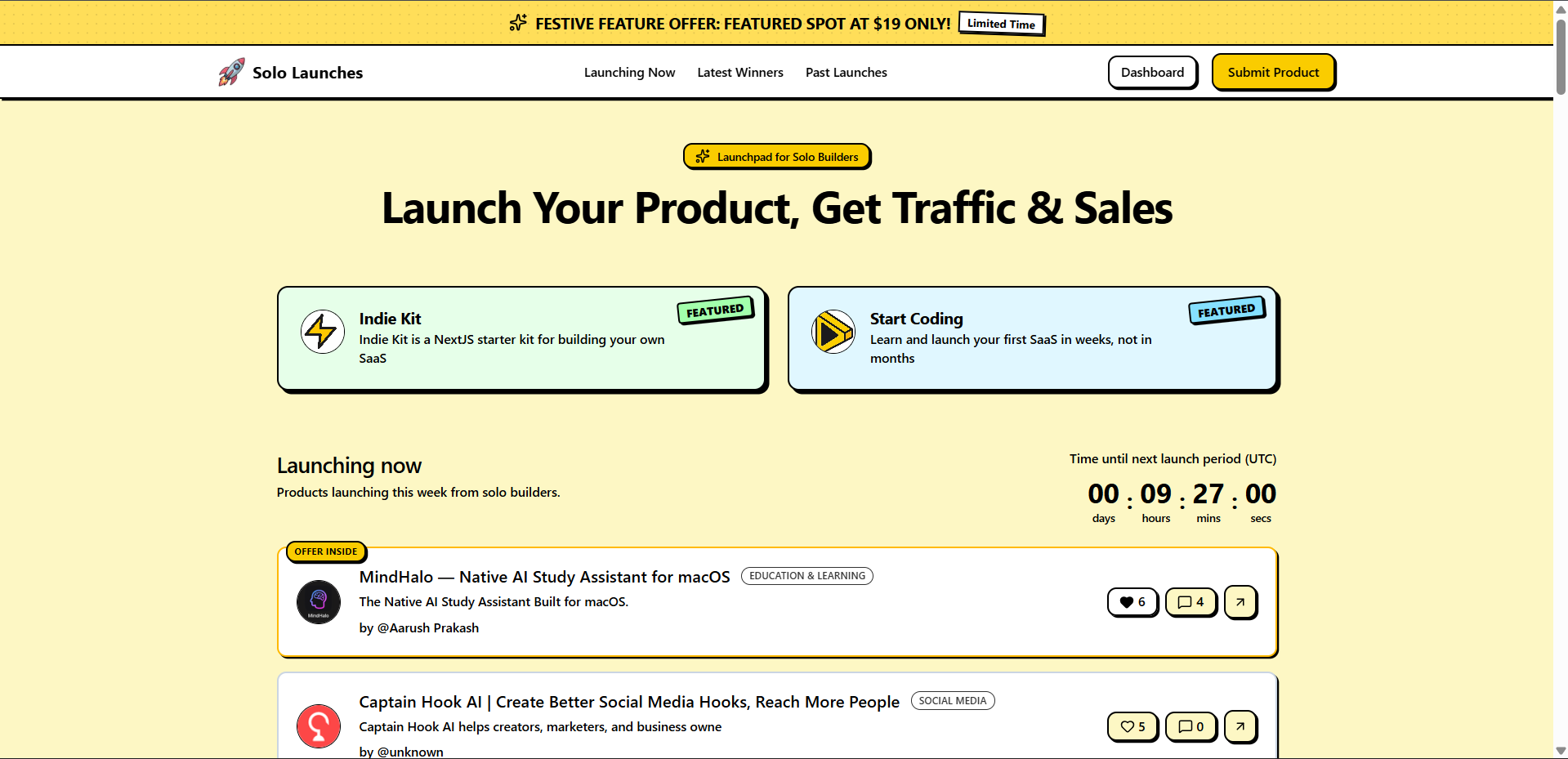 Solo Launches | Devpost