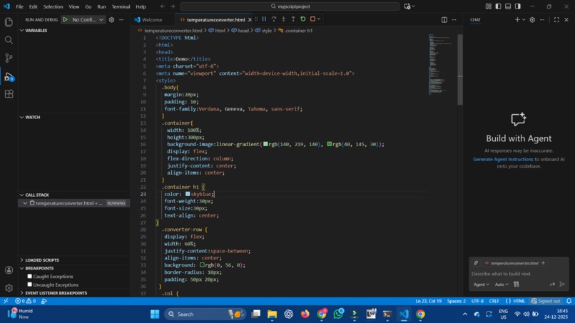 Temperature Converter – screenshot 1