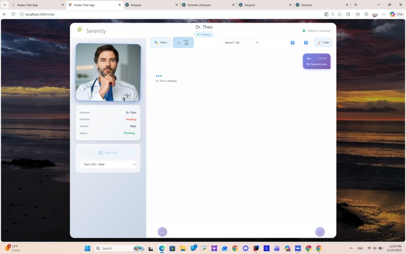 Serenity - AI-Powered Therapeutic Avatar Experience – screenshot 4