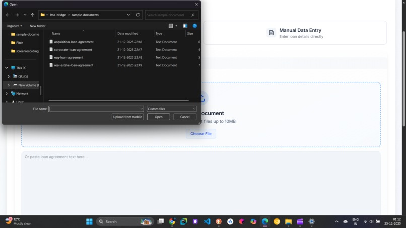 LMA Bridge - AI-Powered Loan Lifecycle Management – screenshot 1