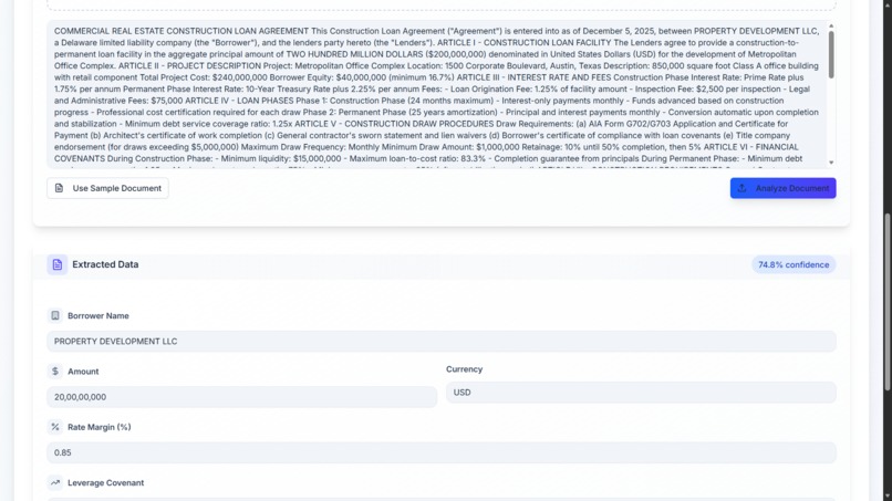 LMA Bridge - AI-Powered Loan Lifecycle Management – screenshot 3