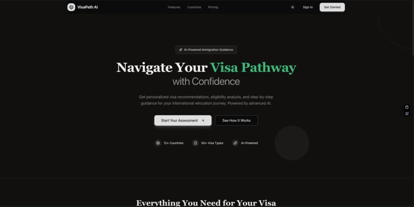 VisaPath AI – screenshot 1