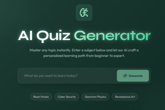 AI quiz generator