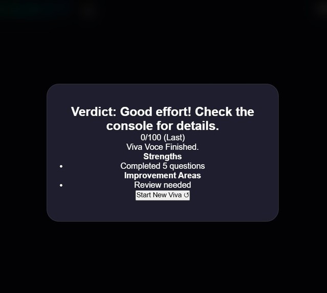 VivaBot: The AI External Examiner – screenshot 3