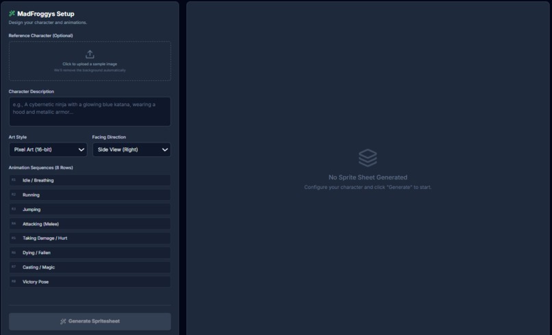 Sprite Creator (Vibe-Coded) – screenshot 1