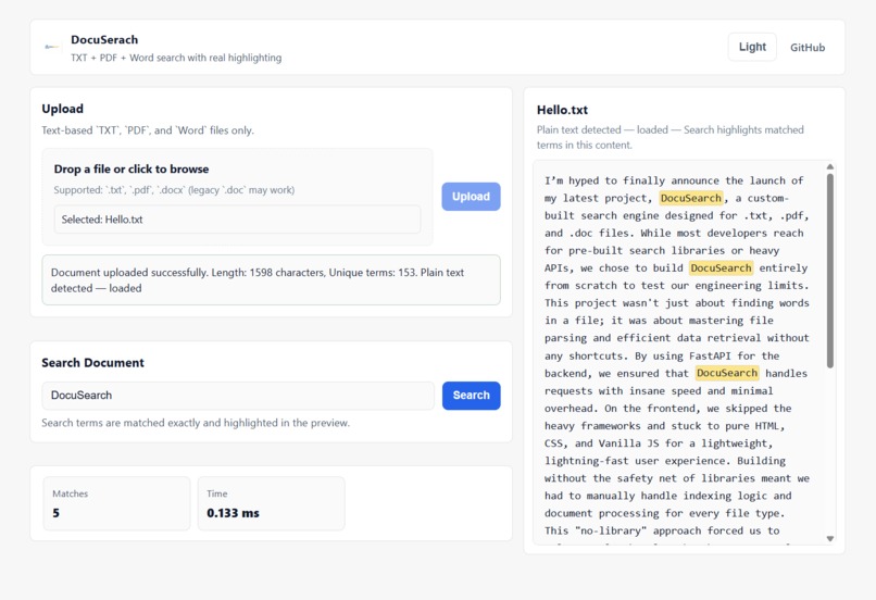 DocuSearch – screenshot 1