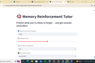 Memory Reinforcement Tutor AI 