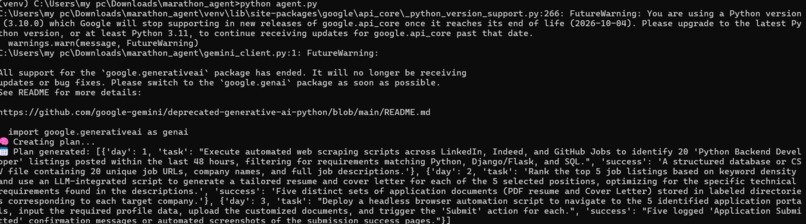 KarmaFlow AI – Gemini-Powered Marathon Agent – screenshot 3