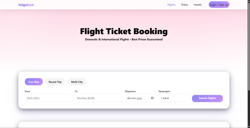 Ixigo Responsive UI Redesign – screenshot 3