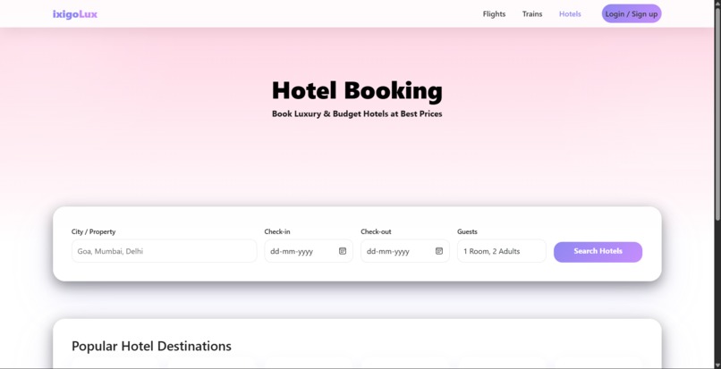 Ixigo Responsive UI Redesign – screenshot 4