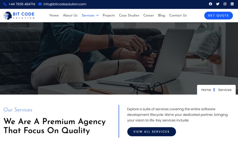 BitCodeSolution Website – screenshot 2