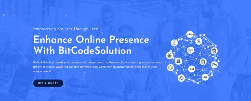 BitCodeSolution Website – screenshot 1