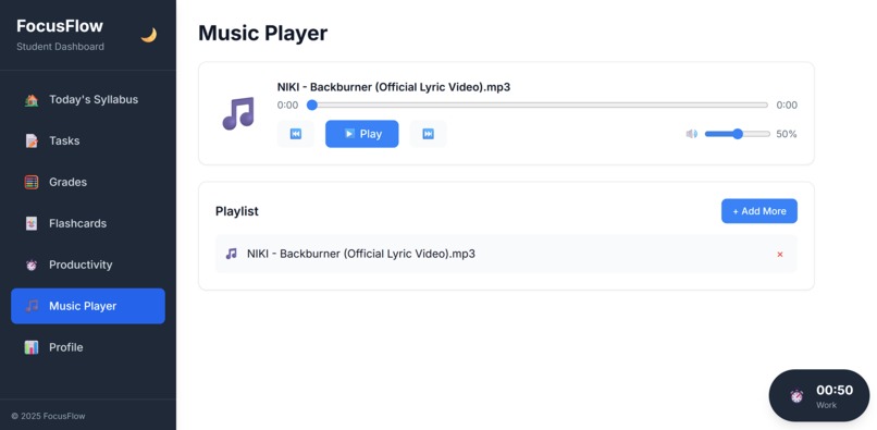 FocusFlow: The Ultimate Student Dashboard – screenshot 6