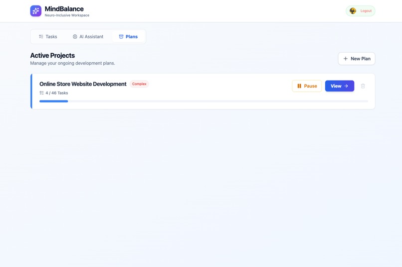 MindBalance: The Neuro-Inclusive Productivity Shield – screenshot 2