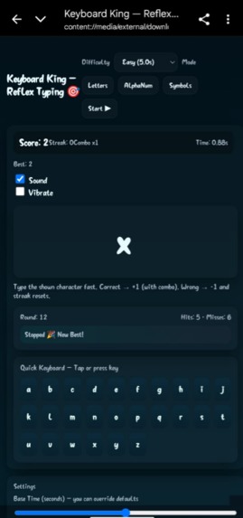 Keyboardking – screenshot 1