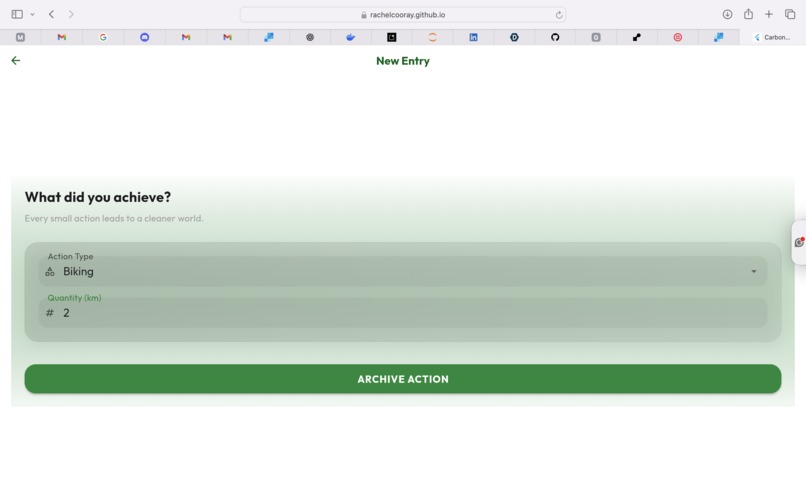 Carbon Footprint Tracker: Your Digital Eco-Butler – screenshot 2