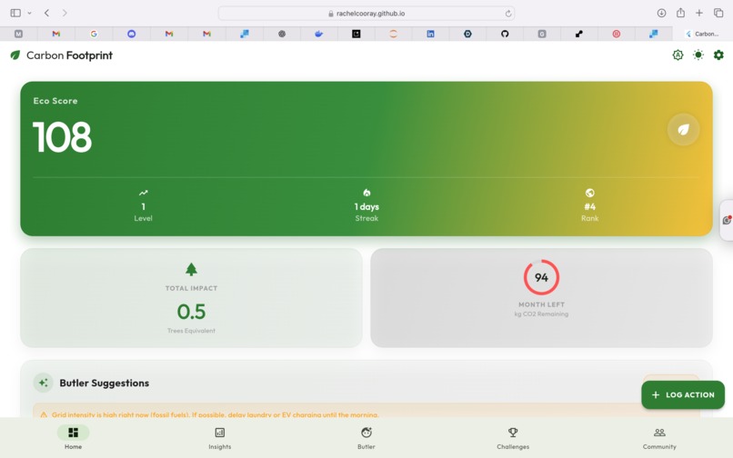 Carbon Footprint Tracker: Your Digital Eco-Butler – screenshot 5