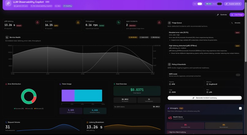 LLM Observability Copilot – screenshot 2