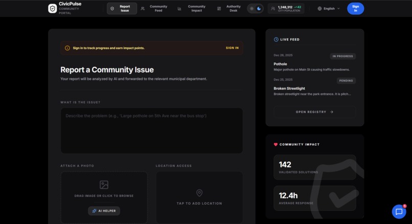 CivicPulse – screenshot 2