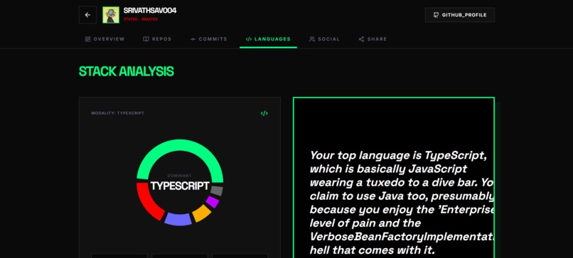 Roast My GitHub – screenshot 5