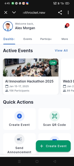 “Maximally Organizer" – Event Organizer Platform – screenshot 2