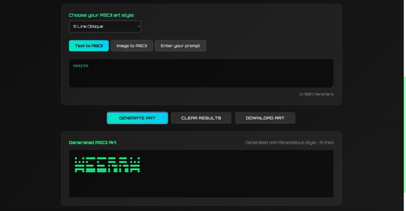 ASCII Art Generator – screenshot 2