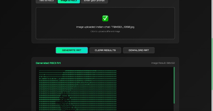 ASCII Art Generator – screenshot 3