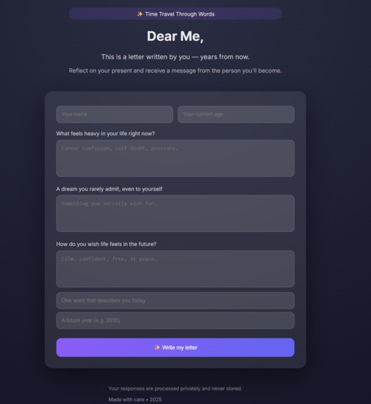 Future You — A Letter From Your Future Self – screenshot 3