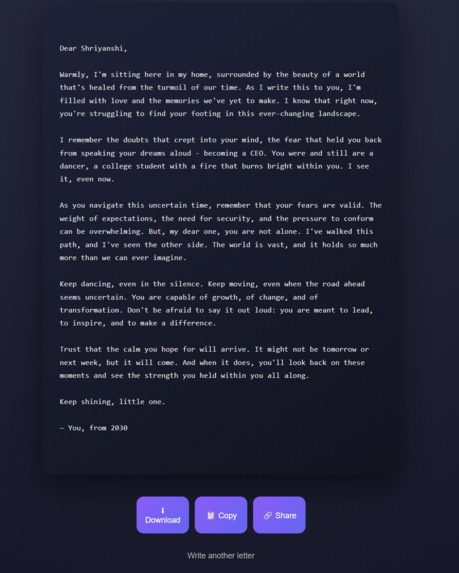 Future You — A Letter From Your Future Self – screenshot 1