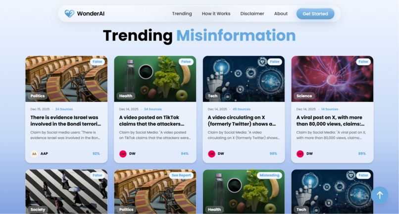 WonderAI - AI Misinformation Detector – screenshot 2
