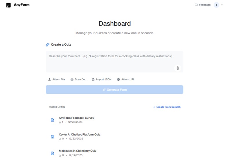 anyform(AI form builder) – screenshot 2