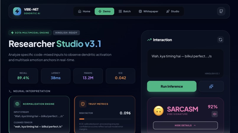 Sarcasm Vibe Detector  – screenshot 3