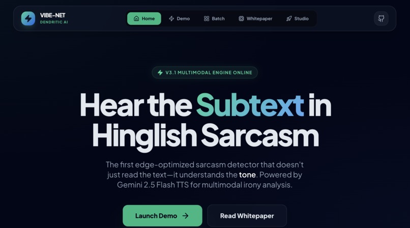 Sarcasm Vibe Detector  – screenshot 1