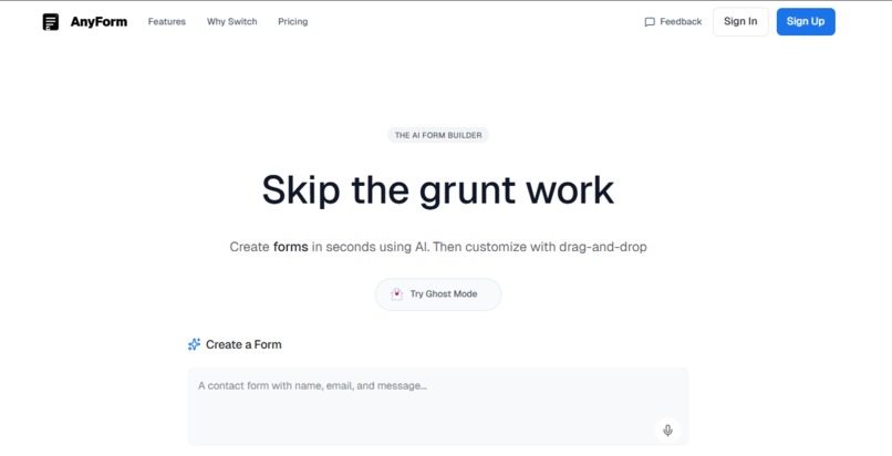 anyform(AI form builder) – screenshot 1