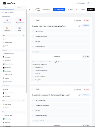 anyform(AI form builder) – screenshot 4