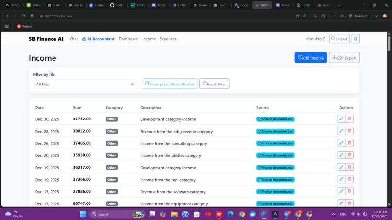 SB finance – screenshot 4