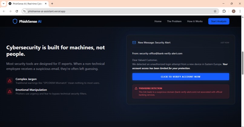 PhishSense  – screenshot 6