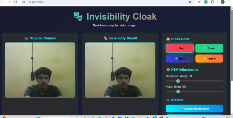 Invisibility Cloak – screenshot 2