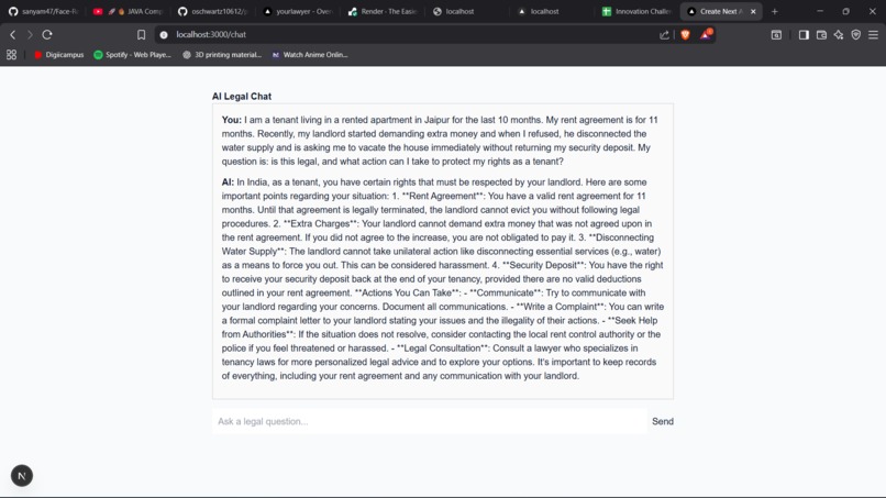 AI lawyer assistant  – screenshot 1