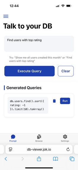 DB Agent – screenshot 1