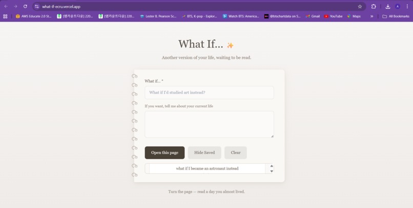 What if... Machine – screenshot 2
