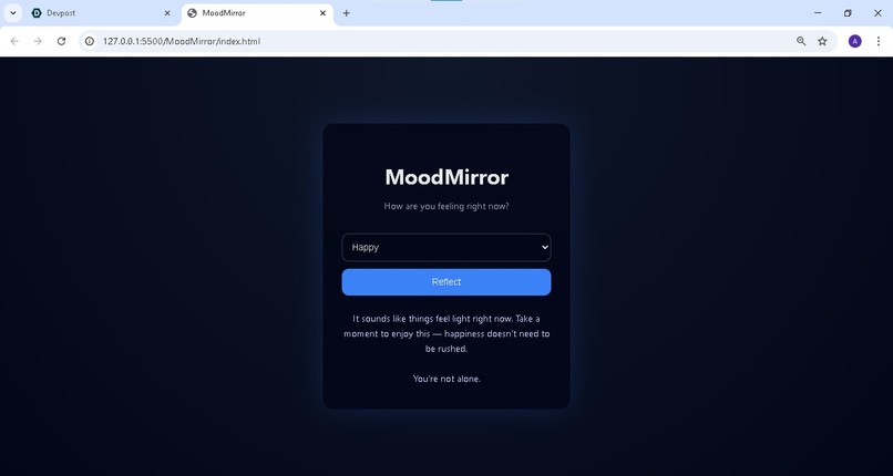 MoodMirror – screenshot 1