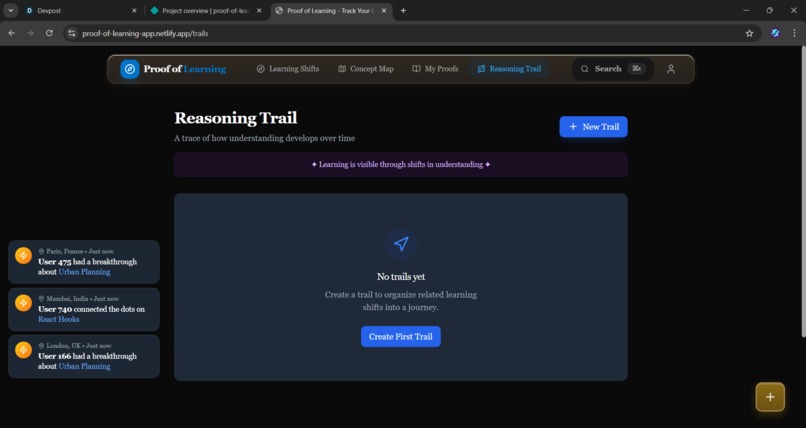 Proof of Learning – screenshot 2
