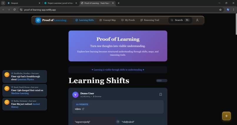 Proof of Learning – screenshot 5