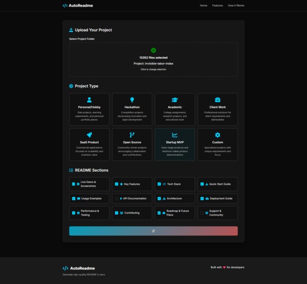 AutoReadme - Turn your Code Repository to Docs, Instantly – screenshot 4